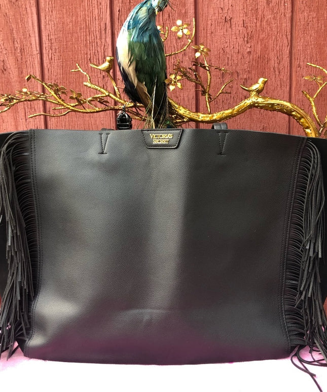 NWOT Victoria Secret Faux leather tote overnight