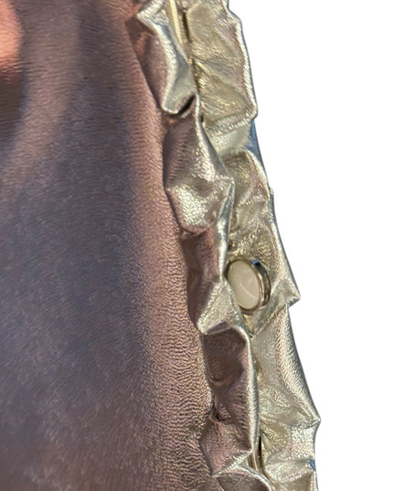 Elegant Vintage Silver Metalic Clutch Wristlet Party