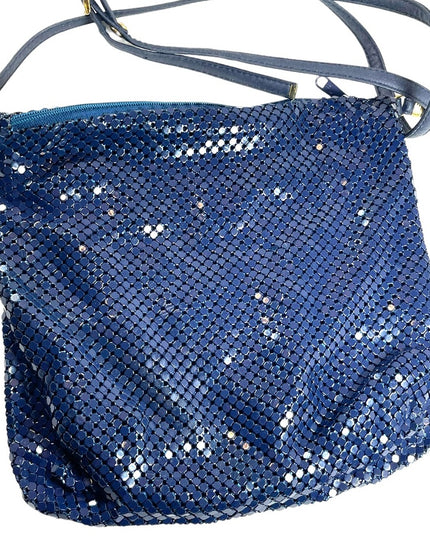 Vintage Whiting & Davis Nautical Sailor blue Chain mail metal mesh purse…