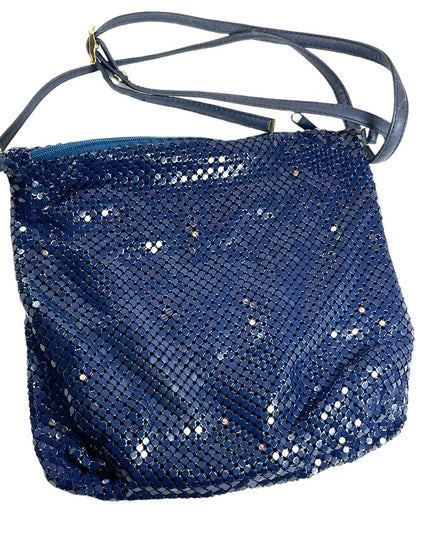 Vintage Whiting & Davis Nautical Sailor blue Chain mail metal mesh purse…