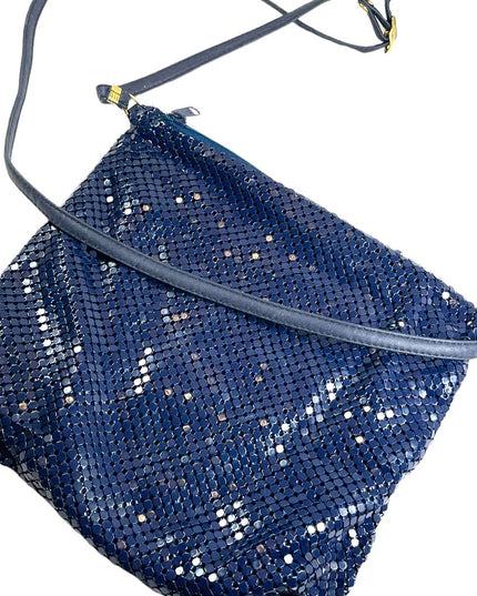Vintage Whiting & Davis Nautical Sailor blue Chain mail metal mesh purse…