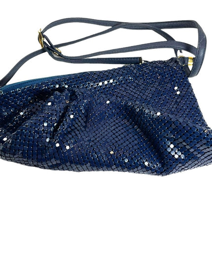 Vintage Whiting & Davis Nautical Sailor blue Chain mail metal mesh purse…
