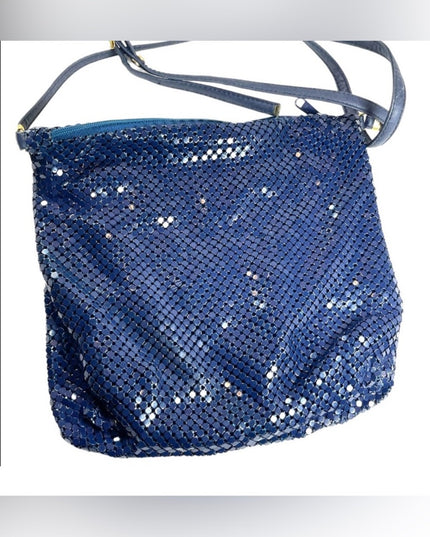 Vintage Whiting & Davis Nautical Sailor blue Chain mail metal mesh purse…