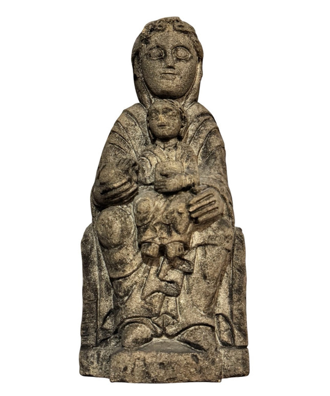 Ancient Carved Limestone Madonna & Child Statue “Pending appraisal”